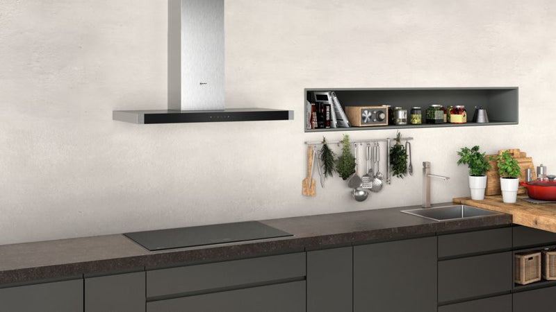 Neff D94BHM1N0B 90cm Box Chimney Cooker Hood