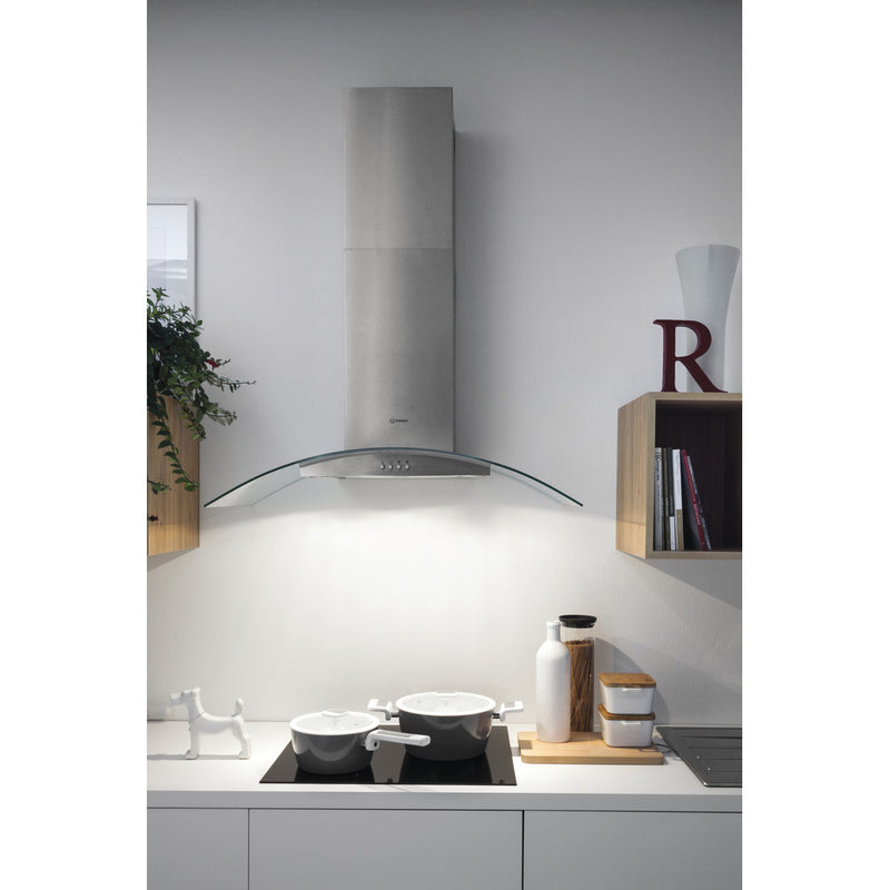 Indesit IHGC 6.5 LM X Chimney Cooker Hood