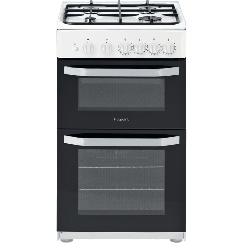 Hotpoint HD5G00KCW/UK 50cm Gas Double Oven Freestanding Cooker