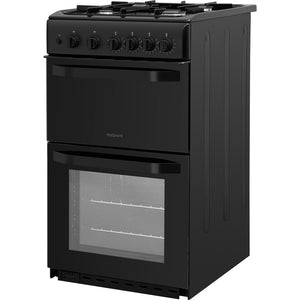 Hotpoint HD5G00KCB/UK 50cm Gas Double Oven Freestanding Cooker