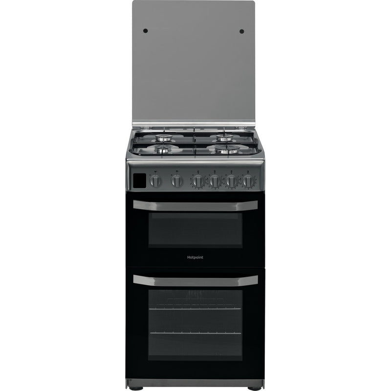 Hotpoint HD5G00CCX/UK 50cm Gas Double Oven Freestanding Cooker