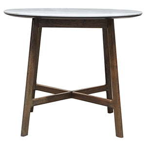 Barcelona 90cm Dark Acacia Wood Round Dining Table