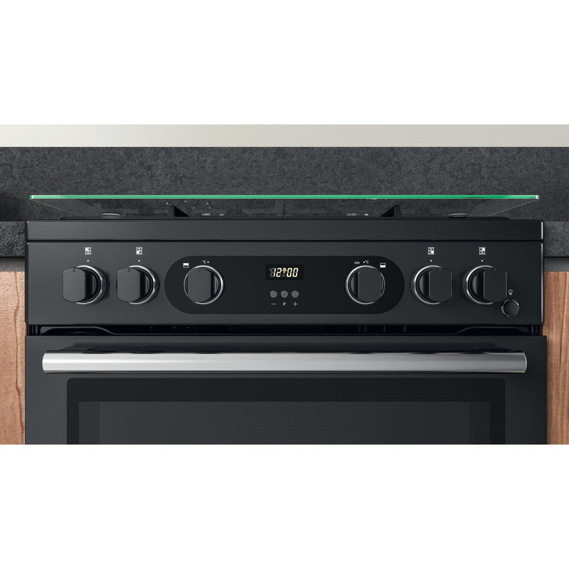 Hotpoint CD67G0C2CA/UK 60cm Gas Double Oven Freestanding Cooker