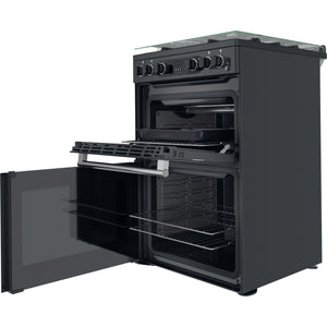 Hotpoint CD67G0C2CA/UK 60cm Gas Double Oven Freestanding Cooker