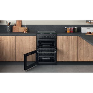 Hotpoint CD67G0C2CA/UK 60cm Gas Double Oven Freestanding Cooker