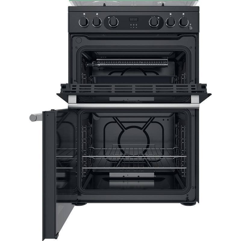 Hotpoint CD67G0C2CA/UK 60cm Gas Double Oven Freestanding Cooker