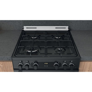 Hotpoint CD67G0C2CA/UK 60cm Gas Double Oven Freestanding Cooker