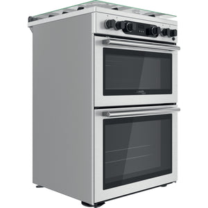 Hotpoint CD67G0CCX/UK 60cm Gas Double Oven Freestanding Cooker
