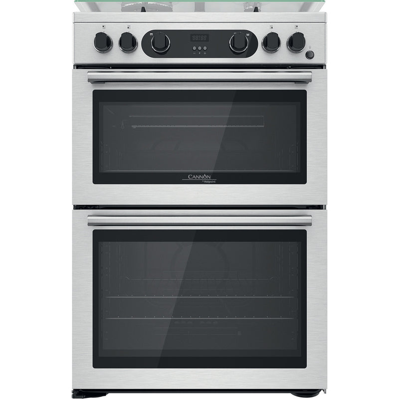 Hotpoint CD67G0CCX/UK 60cm Gas Double Oven Freestanding Cooker