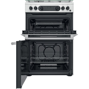 Hotpoint CD67G0CCX/UK 60cm Gas Double Oven Freestanding Cooker