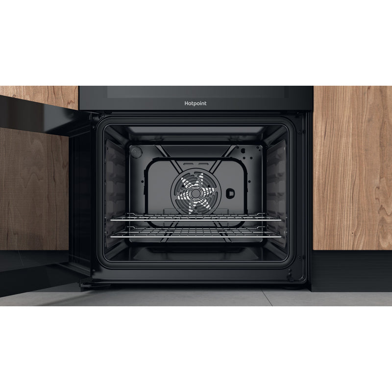 Hotpoint HDM67V92HCB/UK 60cm Electric Ceramic Double Oven Freestanding Cooker