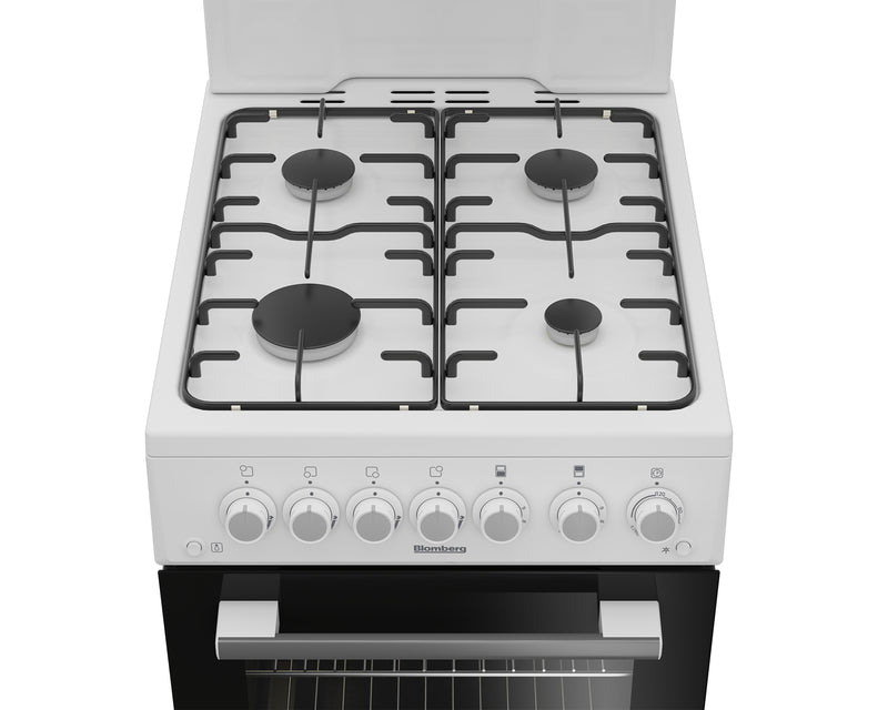 Blomberg GGS9151W 50cm Gas Single Oven Freestanding Cooker
