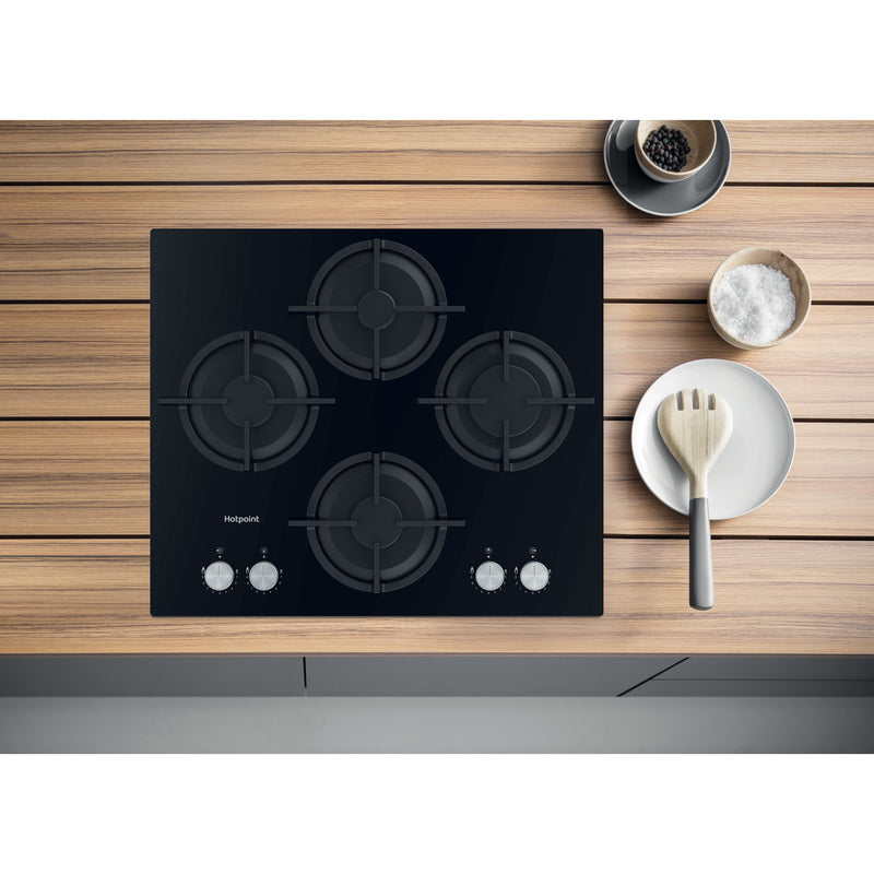 Hotpoint HGS 61S BK 59.6cm Gas Hob