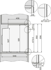 Miele H2861BP Built In Electric Single Oven