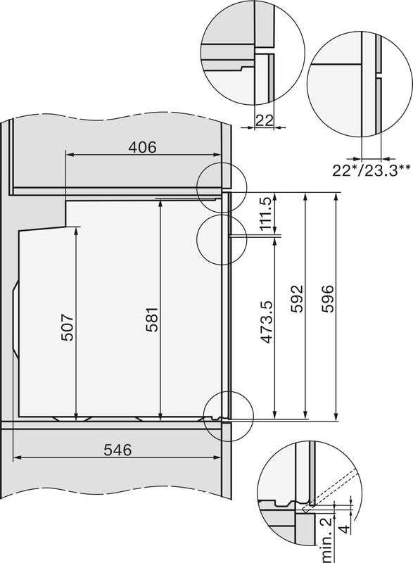 Miele H2861BP Built In Electric Single Oven