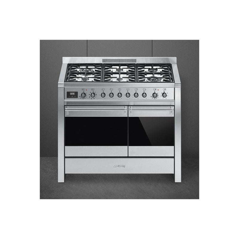 Smeg A2-81 Classic Opera 100cm Dual Fuel Range Cooker - Stainless Steel