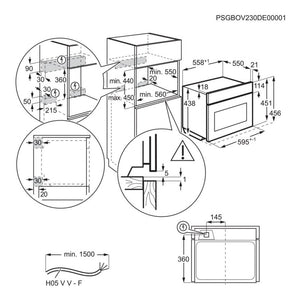 AEG GK6NK401B Built In Combination Microwave Oven
