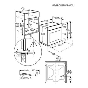 AEG OU5AB20CK Built In Electric Single Oven
