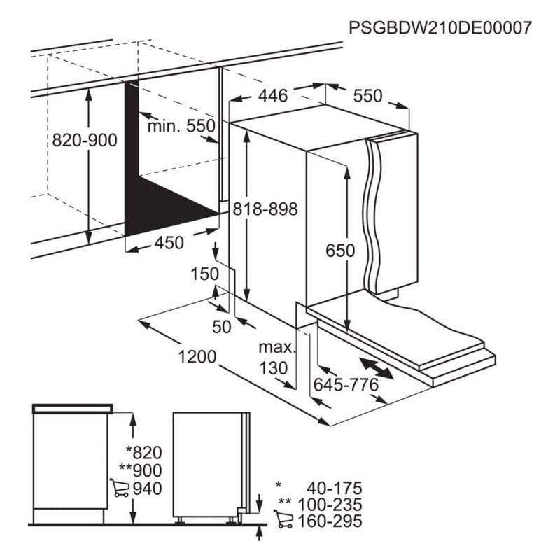 AEG FSB73427Z Integrated Slimline Dishwasher