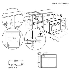 AEG KMK565060B Built In Compact Oven