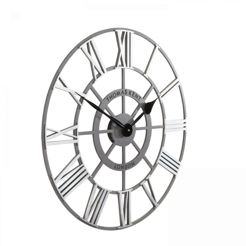 Thomas Kent 61cm Evening Star Grand Clock - Skeleton (Grey/Silver)