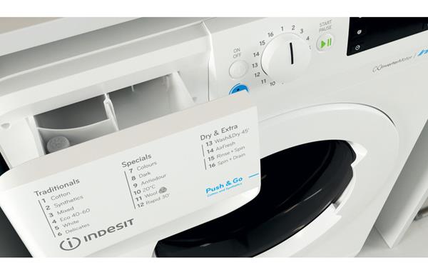 Indesit BDE 86436X W UK N 8kg/6kg 1400 Spin Washer Dryer