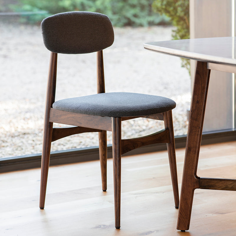 Barcelona Dark Acacia Wood Dining Chair (Set of 2)