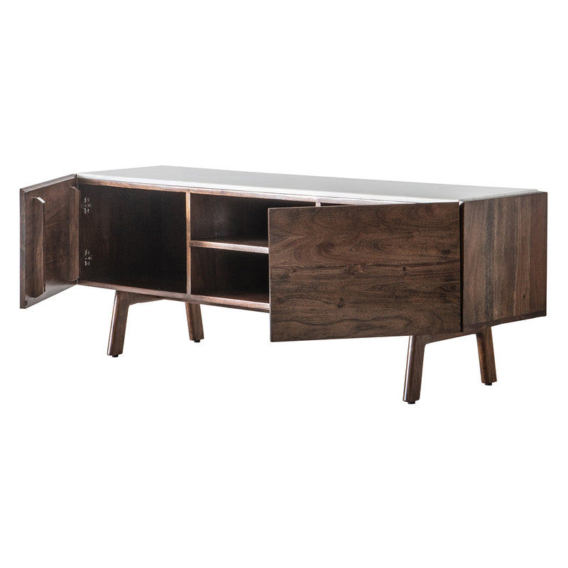 Barcelona Dark Acacia Wood Media Unit