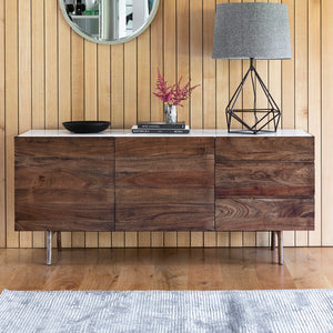 Barcelona Dark Acacia Wood Sideboard