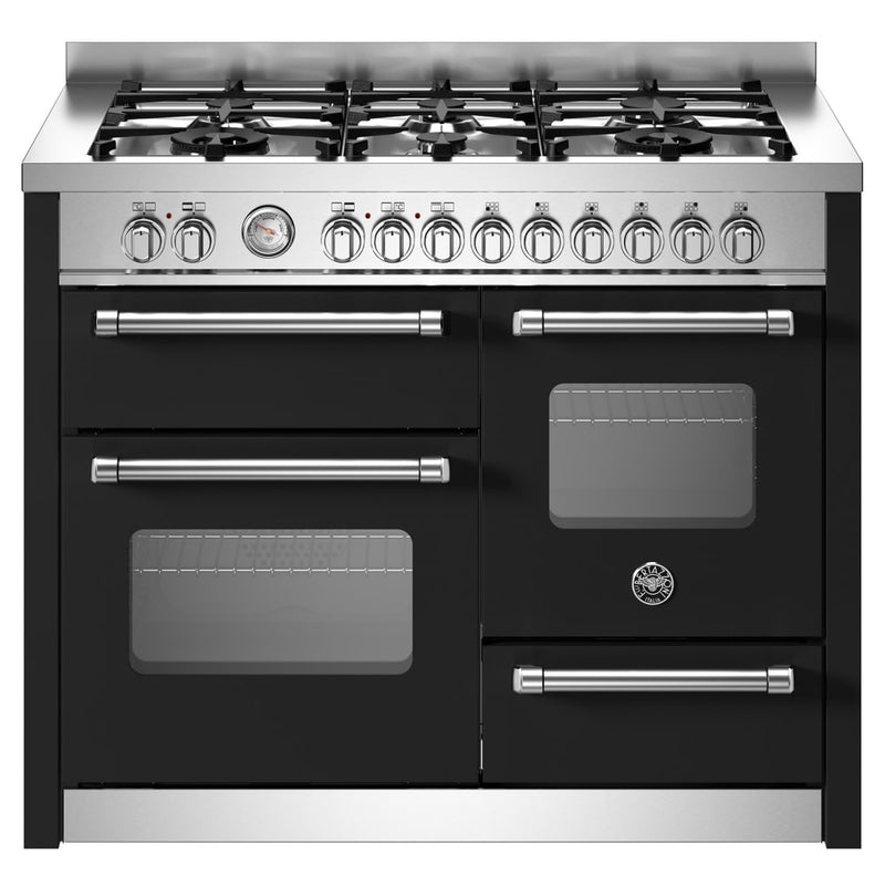 Bertazzoni MAS116L3ENEC Master 110cm Dual Fuel Range Cooker - Matt Black