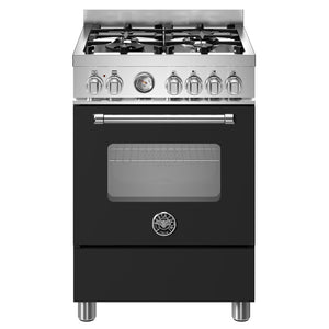 Bertazzoni MAS64L1ENEC Master 60cm Dual Fuel Cooker - Matt Black