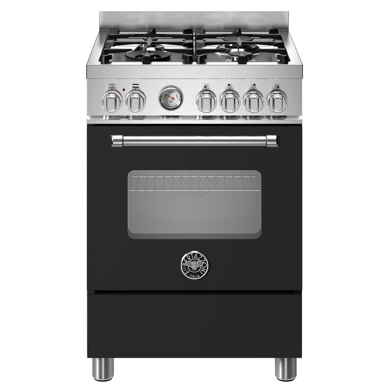 Bertazzoni MAS64L1ENEC Master 60cm Dual Fuel Cooker - Matt Black