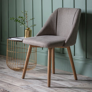 Elliot Linen Dining Chair - Slate Grey (Set of 2)