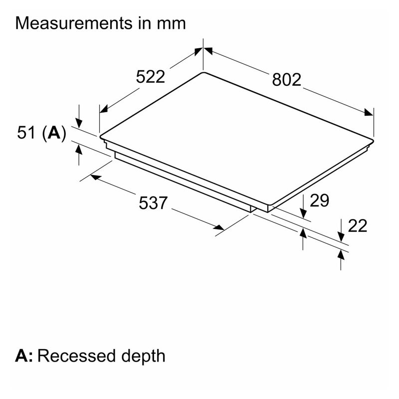 Bosch PIV831HB1E 80cm Induction Hob