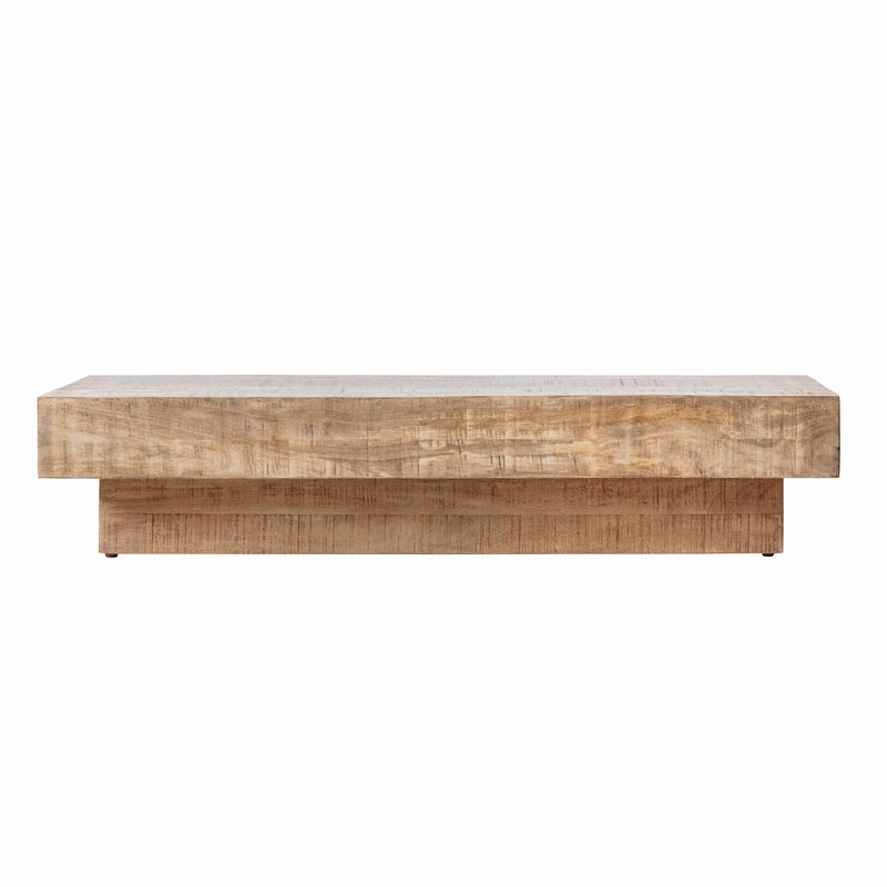 Iowa 150cm Rectangle Light Mango Wood Coffee Table