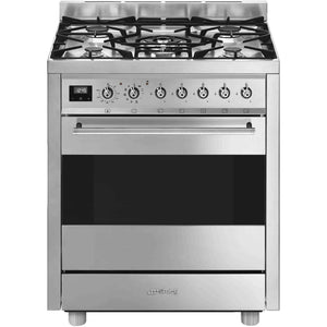 Smeg C7GPX9 Symphony 70cm Dual Fuel Mini Range Cooker - Stainless Steel
