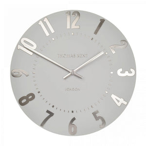 Thomas Kent 50cm Mulberry Wall Clock - Silver Cloud