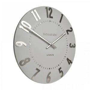 Thomas Kent 50cm Mulberry Wall Clock - Silver Cloud