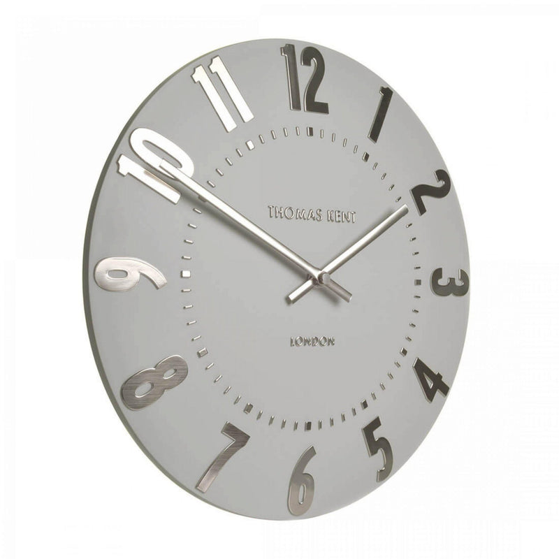 Thomas Kent 50cm Mulberry Wall Clock - Silver Cloud