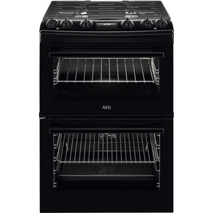 AEG CKX6540ACB 60cm Dual Fuel Double Oven Freestanding Cooker