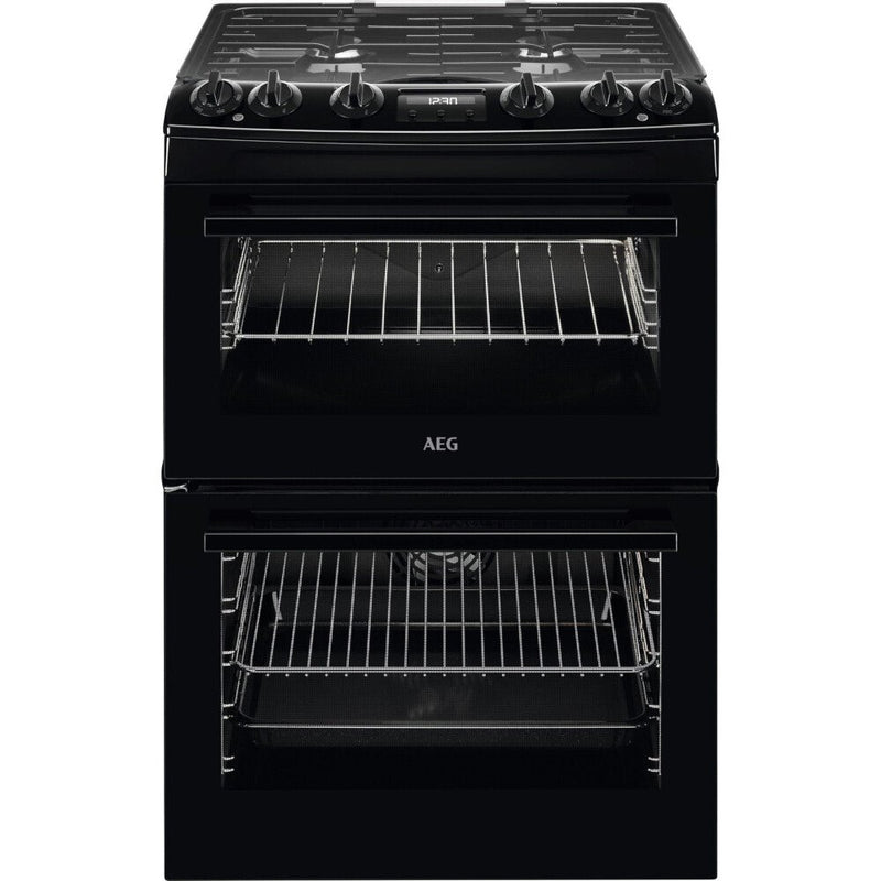 AEG CKX6540ACB 60cm Dual Fuel Double Oven Freestanding Cooker