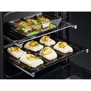 AEG CKX6540ACM 60cm Dual Fuel Double Oven Freestanding Cooker