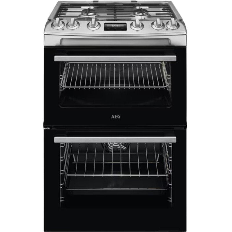 AEG CKX6540ACM 60cm Dual Fuel Double Oven Freestanding Cooker