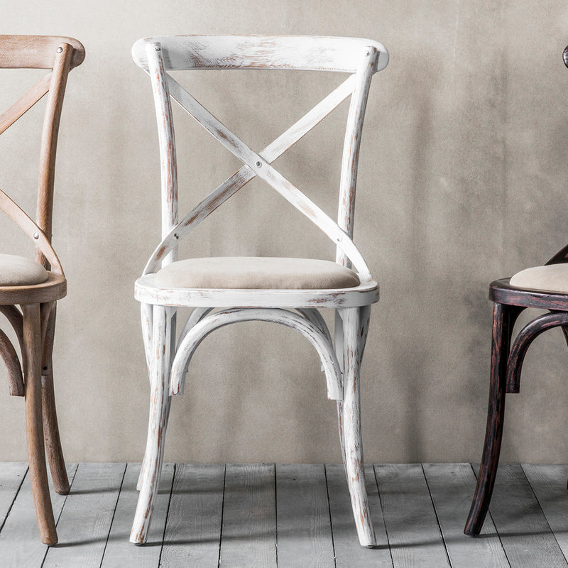 Cafe Oak Dining Chair - White (Set of 2)