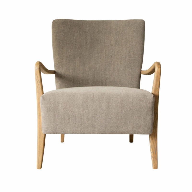 Chedworth Linen Armchair - Charcoal Grey