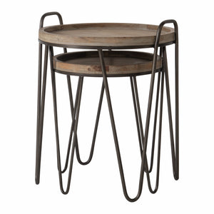 Nuffield Light Fir Wood Nest of 2 Tables