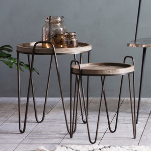 Nuffield Light Fir Wood Nest of 2 Tables