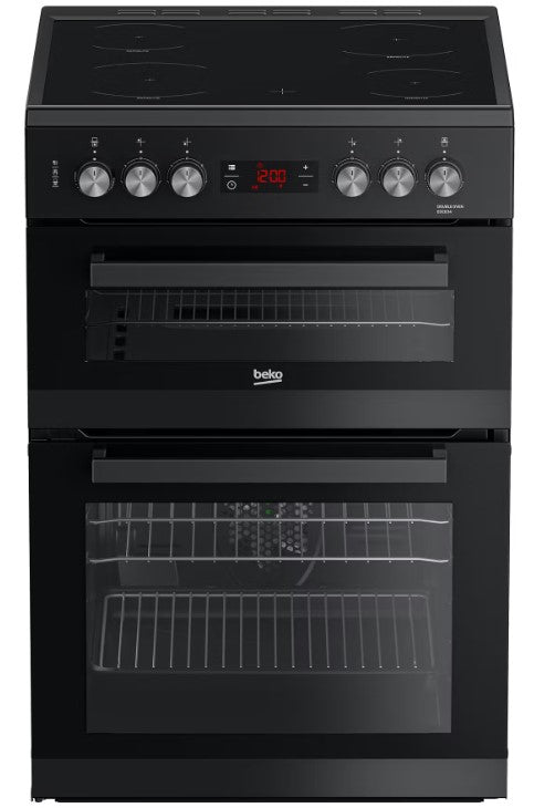 Beko EDC634K 60cm Electric Double Oven Freestanding Cooker