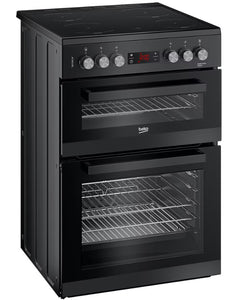 Beko EDC634K 60cm Electric Double Oven Freestanding Cooker