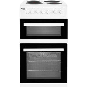 Beko EDP503W 50cm Electric Double Oven Freestanding Cooker